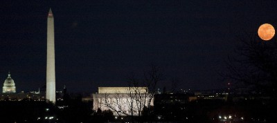 City of DC in the moonlight