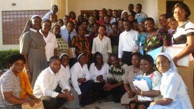 A group of trainees in Africa